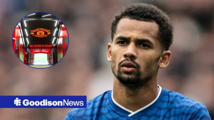 Iliman Ndiaye with Old Trafford in frame