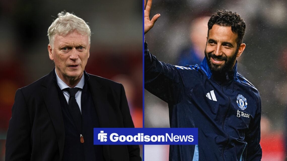 David Moyes and Ruben Amorim alongside each other.