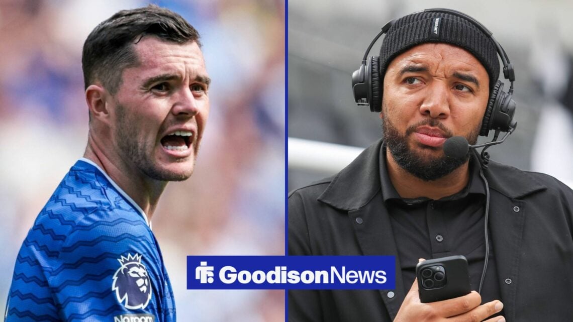 Michael Keane and Troy Deeney