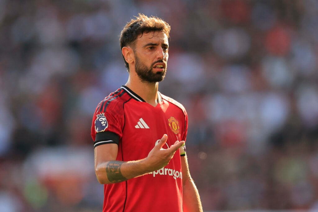 Bruno Fernandes in action for Man United