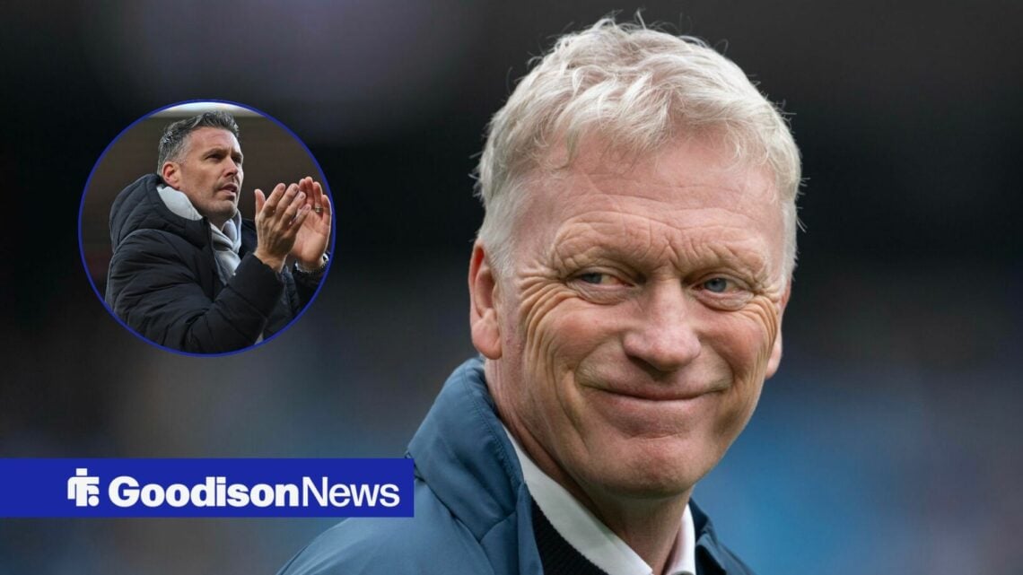 Everton boss David Moyes happy, Rob Edwards in inset.