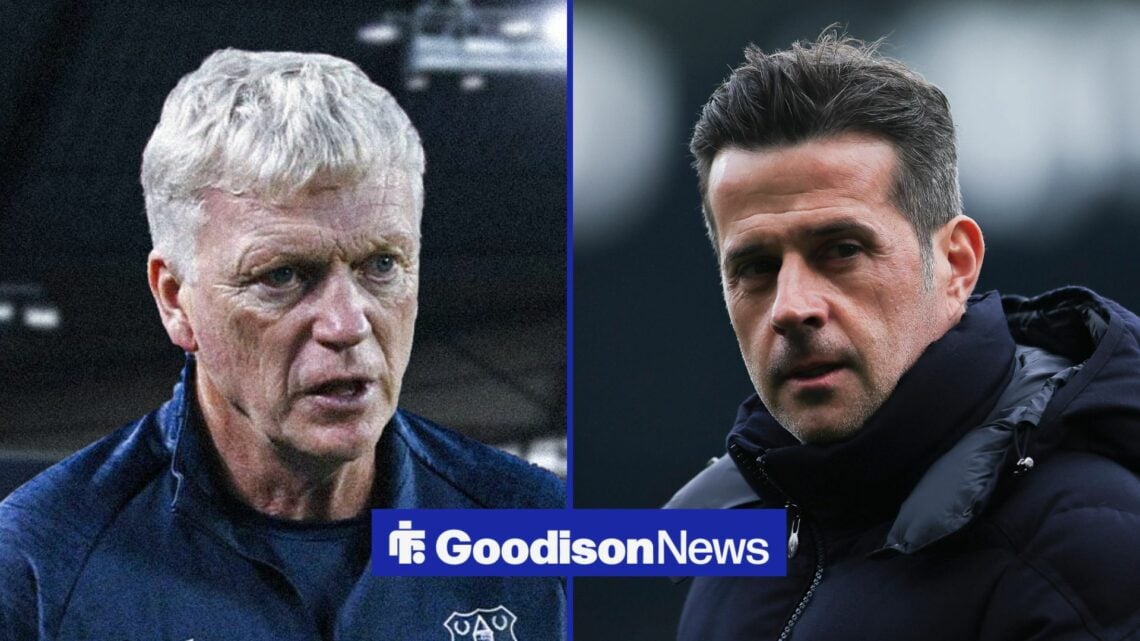 Everton boss David Moyes and Fulham boss Marco Silva.