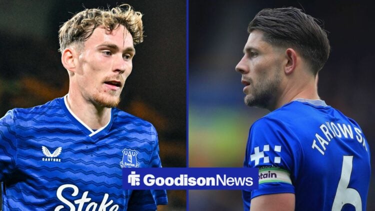 Everton stars James Garner and James Tarkowski.