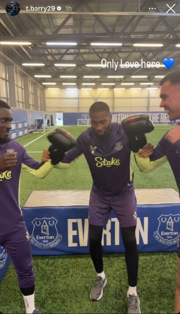 Thierno Barry Instagram story