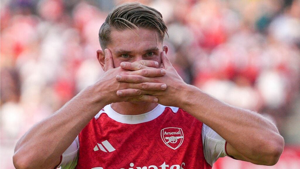 Arsenal striker Viktor Gyokeres