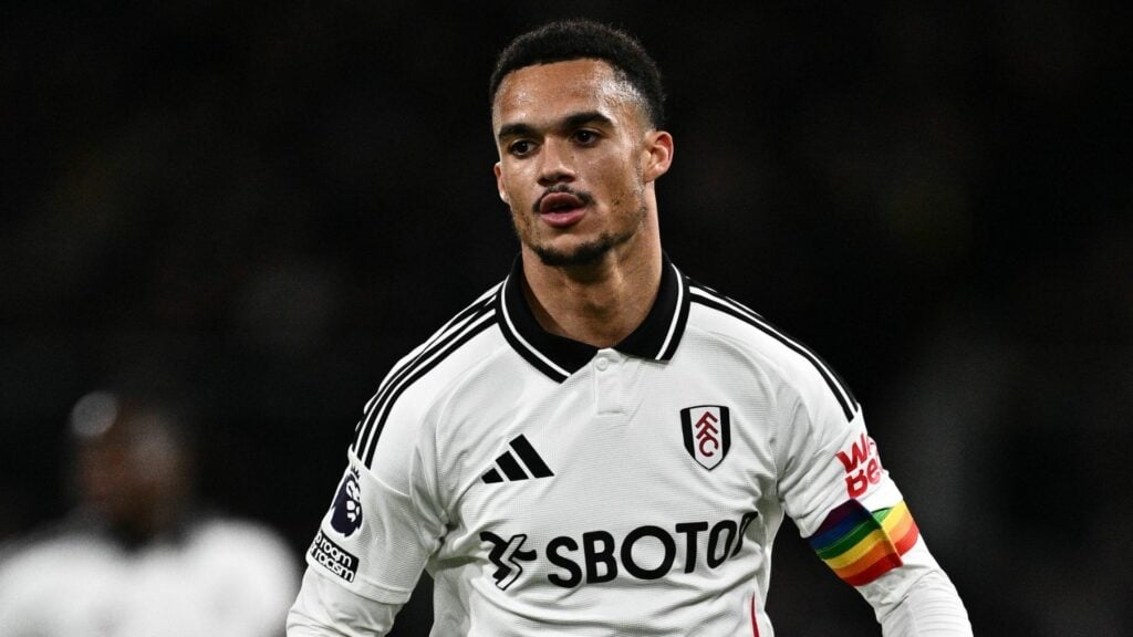 Antonee Robinson playing for Fulham