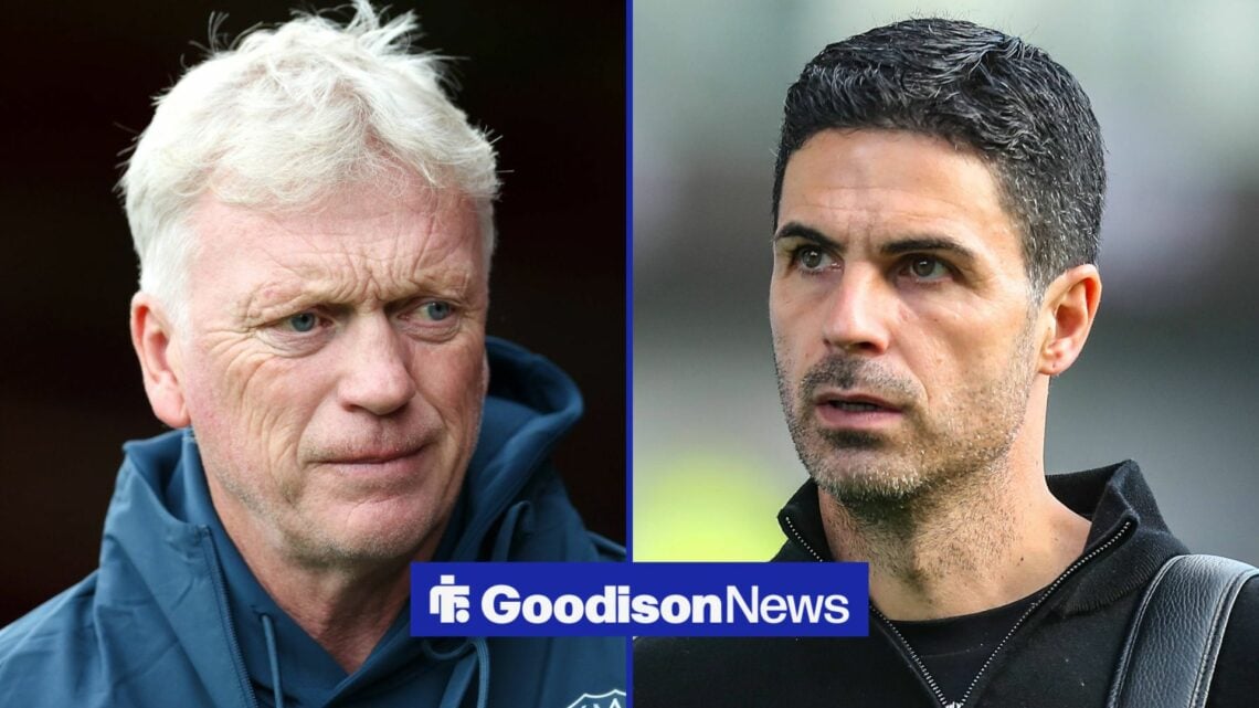 David Moyes and Mikel Arteta