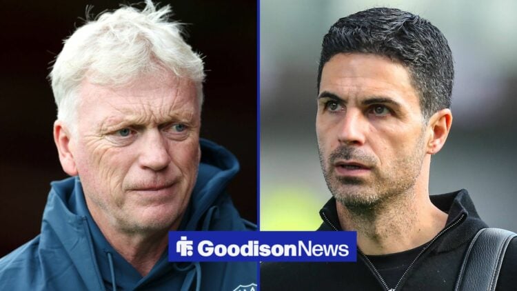 David Moyes and Mikel Arteta