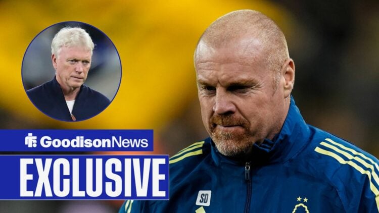 Sean Dyche next to David Moyes