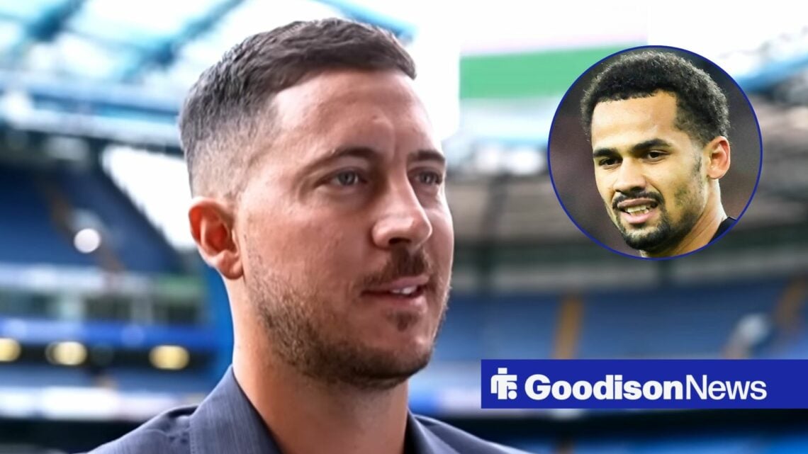Chelsea icon Eden Hazard and Everton forward Iliman Ndiaye