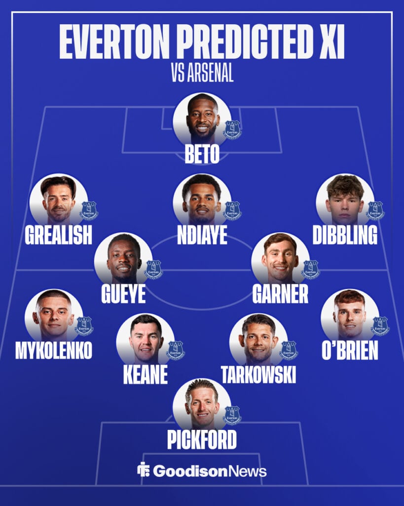 Everton predicted XI vs Arsenal