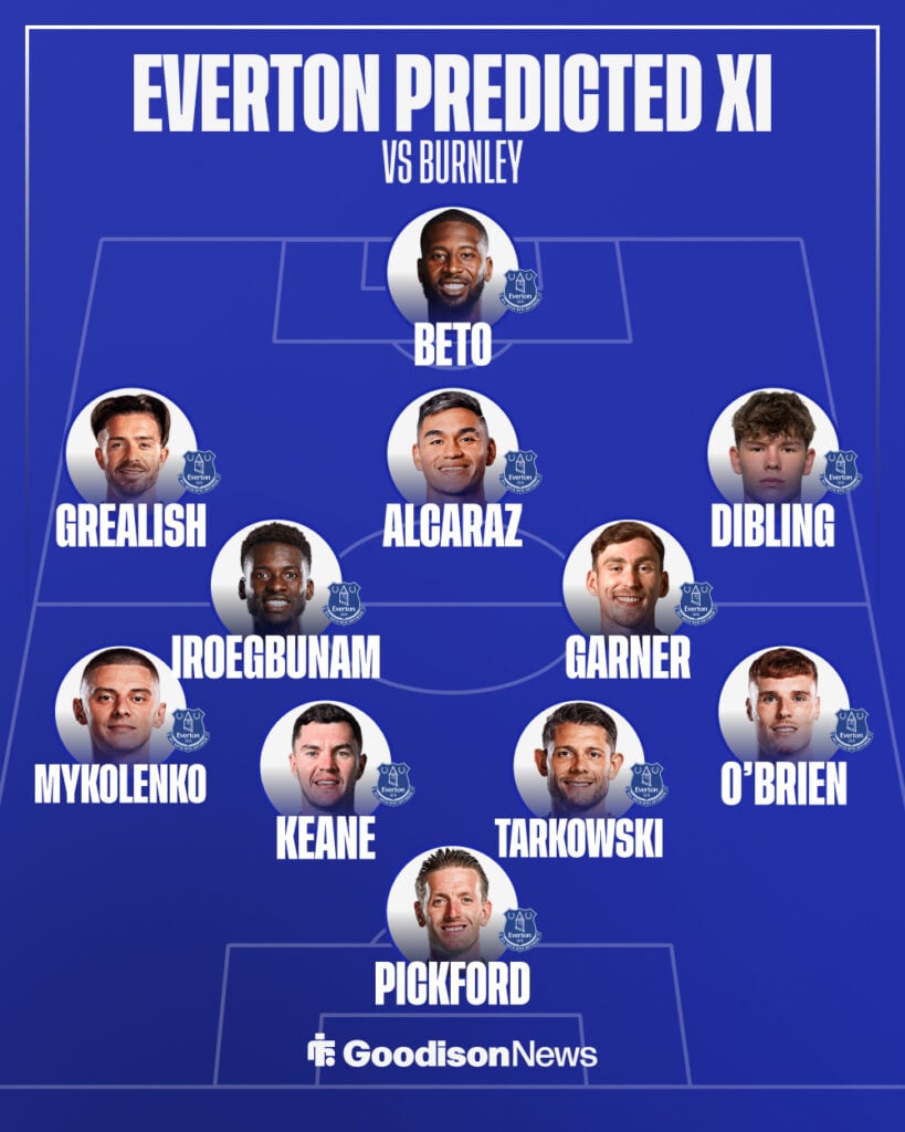 Everton predicted XI vs Burnley