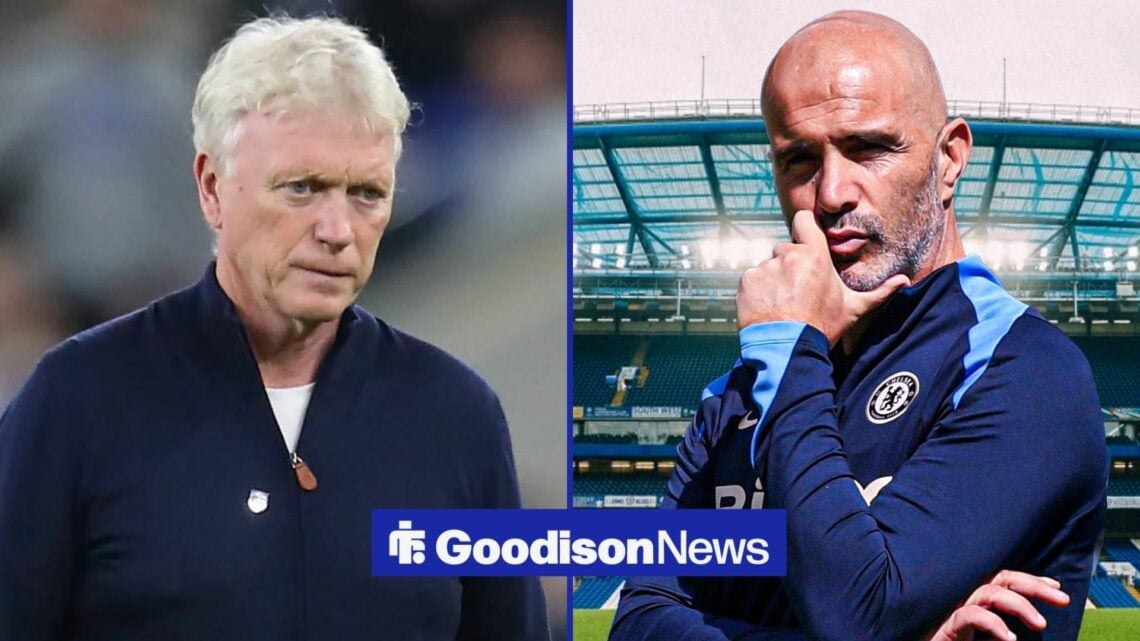 David Moyes next to Enzo Maresca