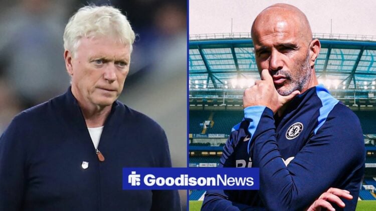 David Moyes next to Enzo Maresca