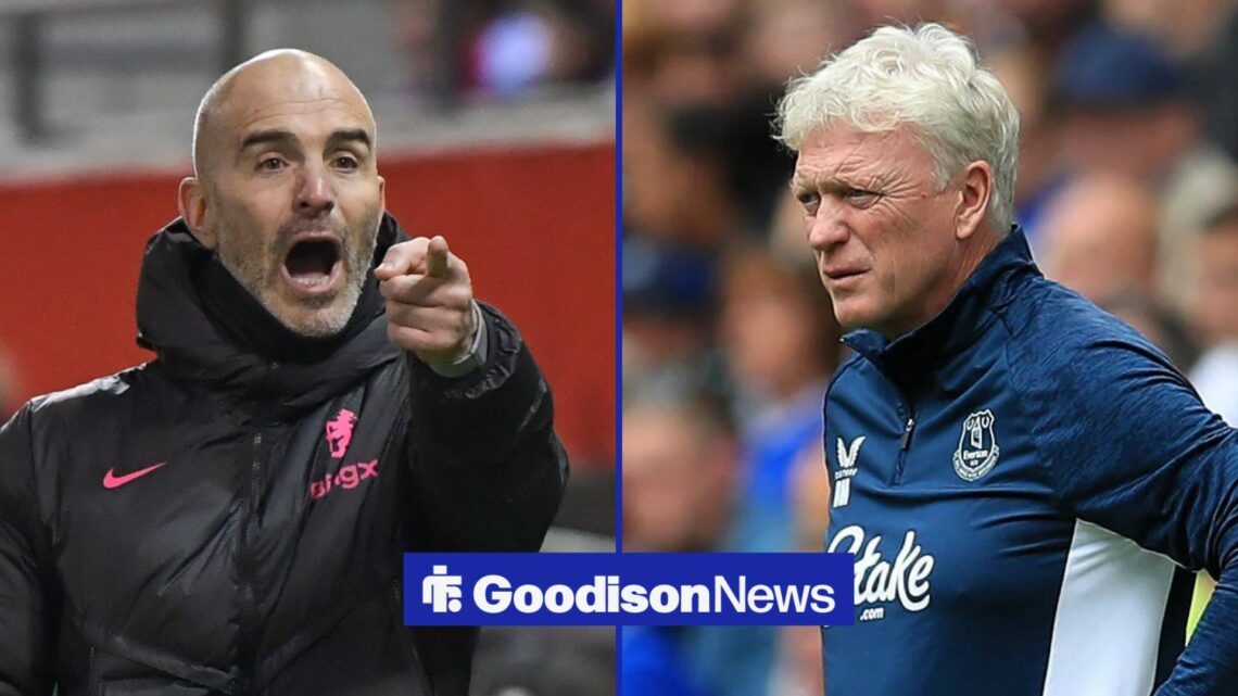 Enzo Maresca next to David Moyes