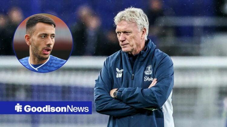 David Moyes next to Dwight McNeil