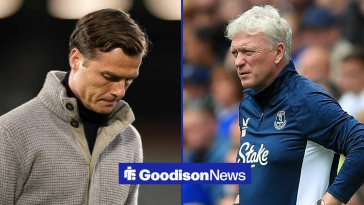 David Moyes next to Scott Parker