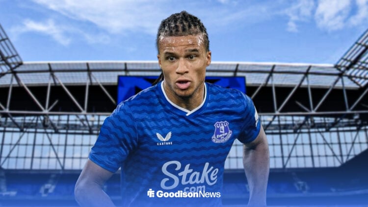 Nathan Ake in Everton home kit