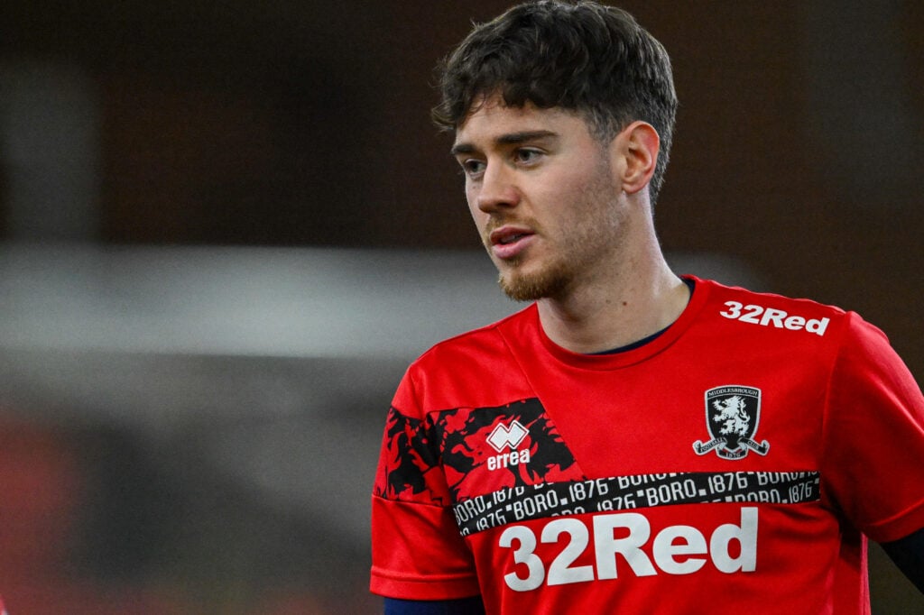 Middlesbrough's Hayden Hackney warming up