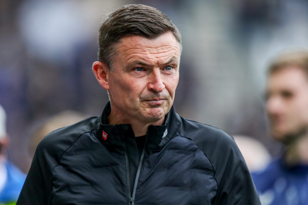 Paul Heckingbottom looking annoyed