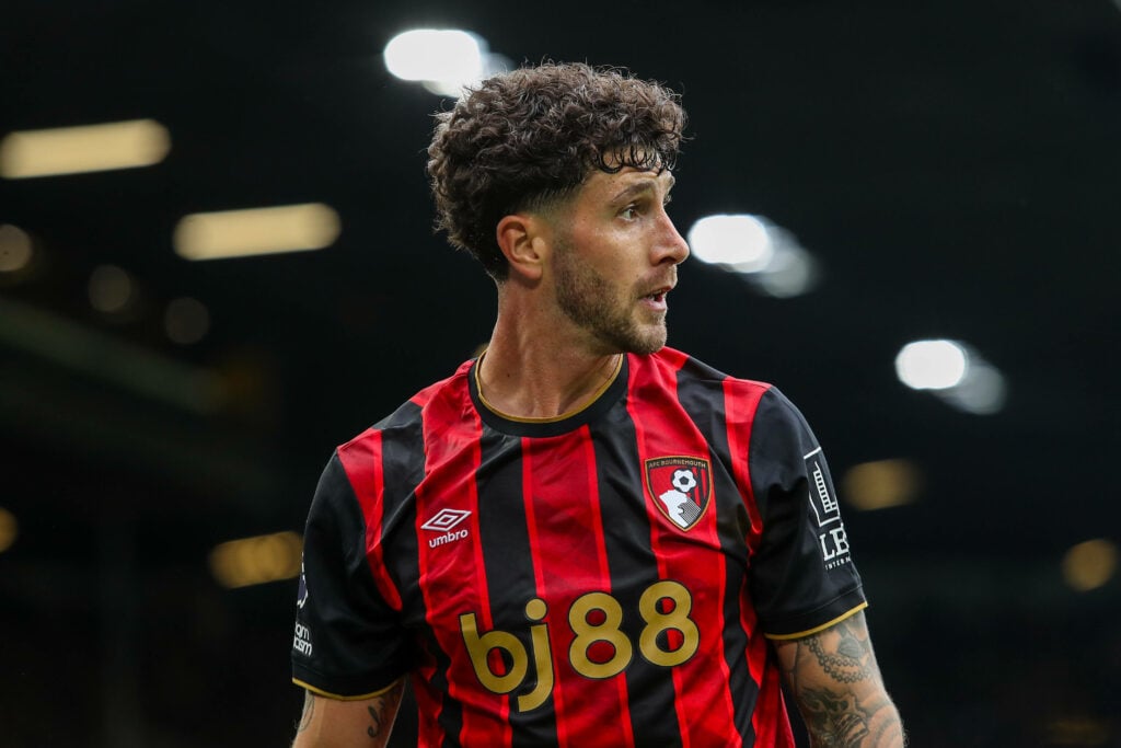 Marcos Senesi in action for Bournemouth