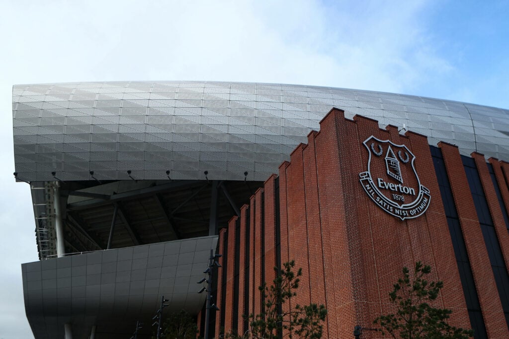 A general shot of Everton's Hill Dickinson Stadium from the outside