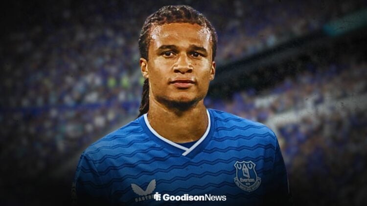 Nathan Ake in an Everton shirt