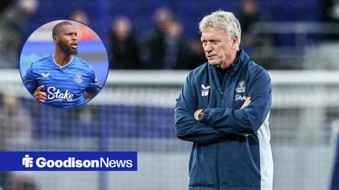 David Moyes alongside a circle inset of Beto.