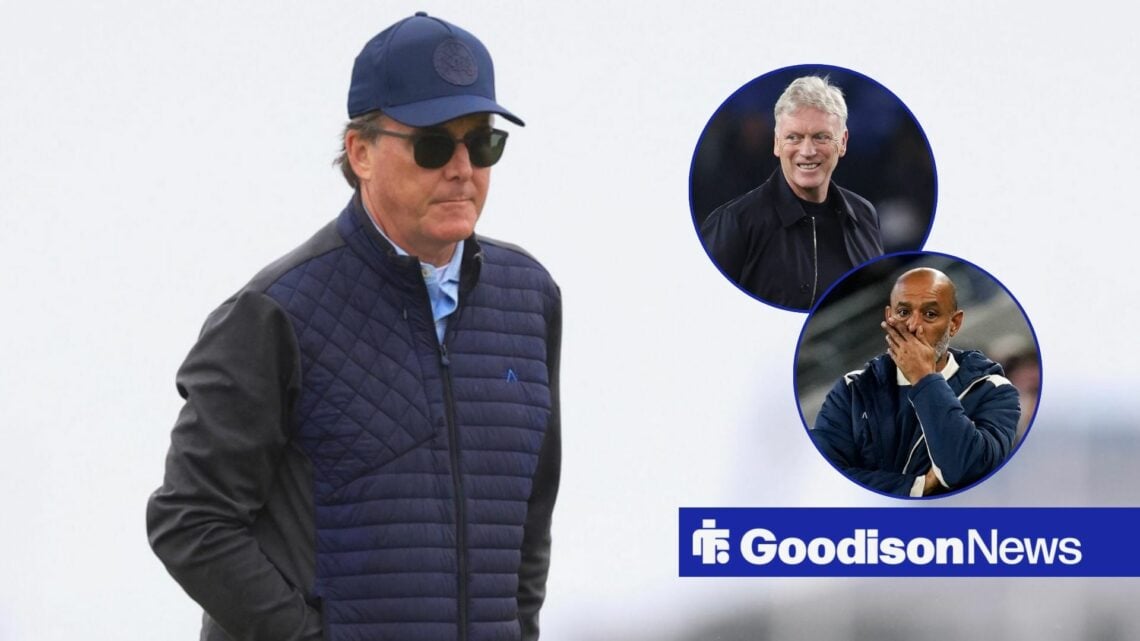 Dan Friedkin with David Moyes and Nuno Espirito Santo in frame