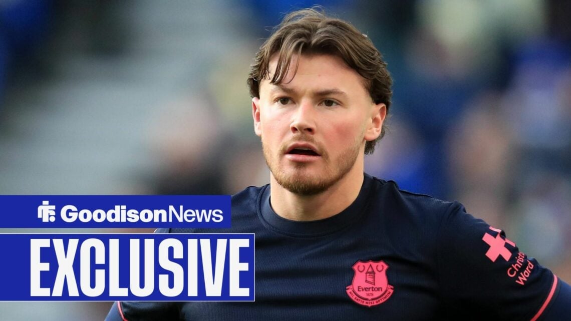 Nathan Patterson playing for Everton