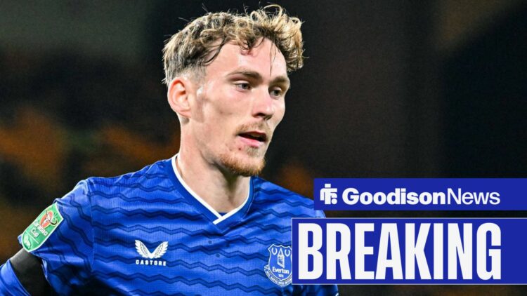 James Garner looking right with breaking banner