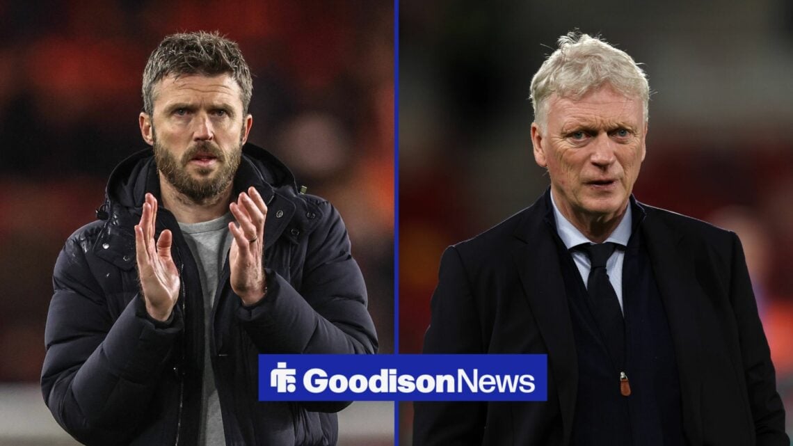 Michael Carrick and David Moyes