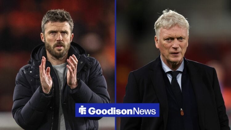 Michael Carrick and David Moyes