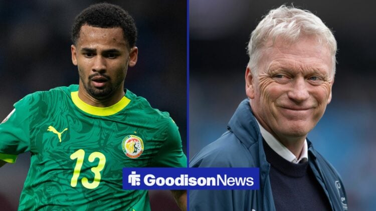 Iliman Ndiaye and David Moyes.