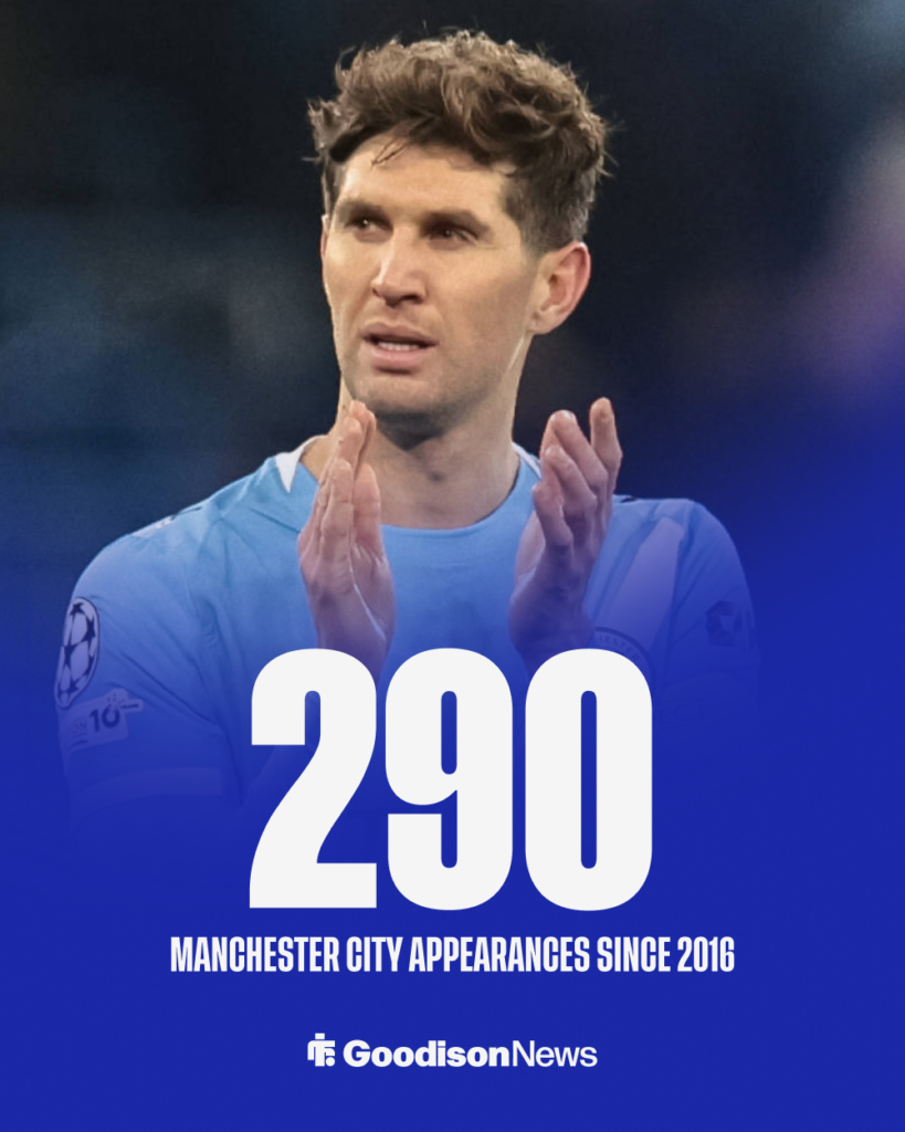 Everton John Stones Manchester City stats