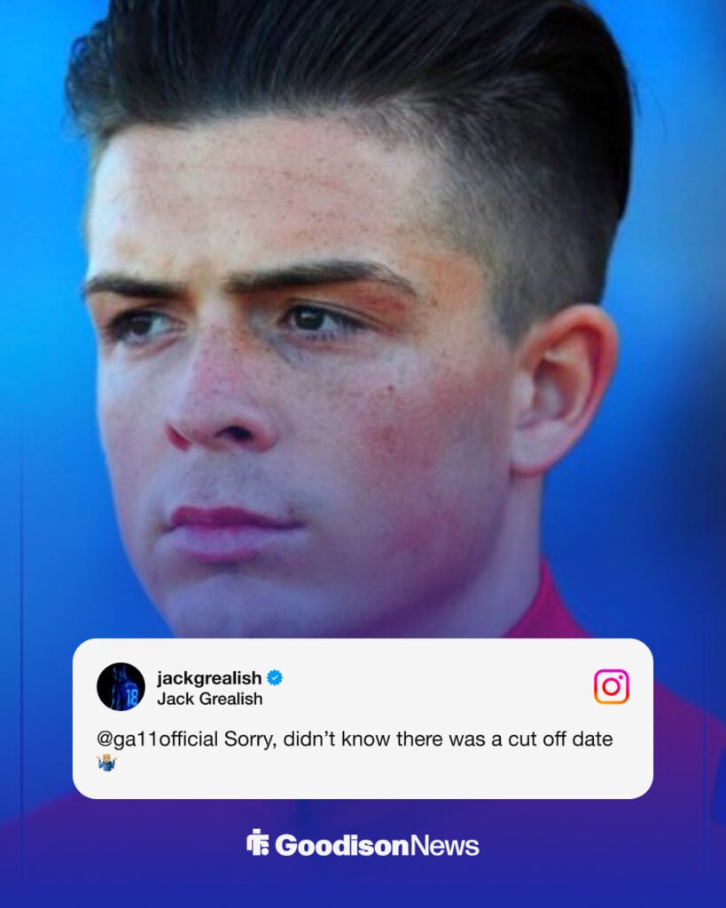 Jack Grealish on Instagram in new viral trend