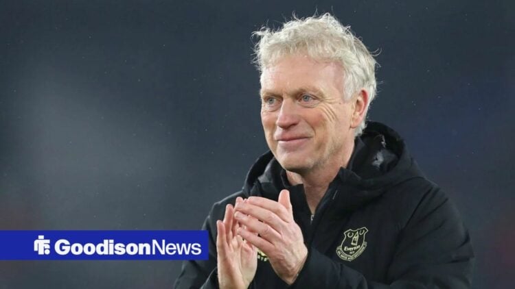 David Moyes in an Everton coat