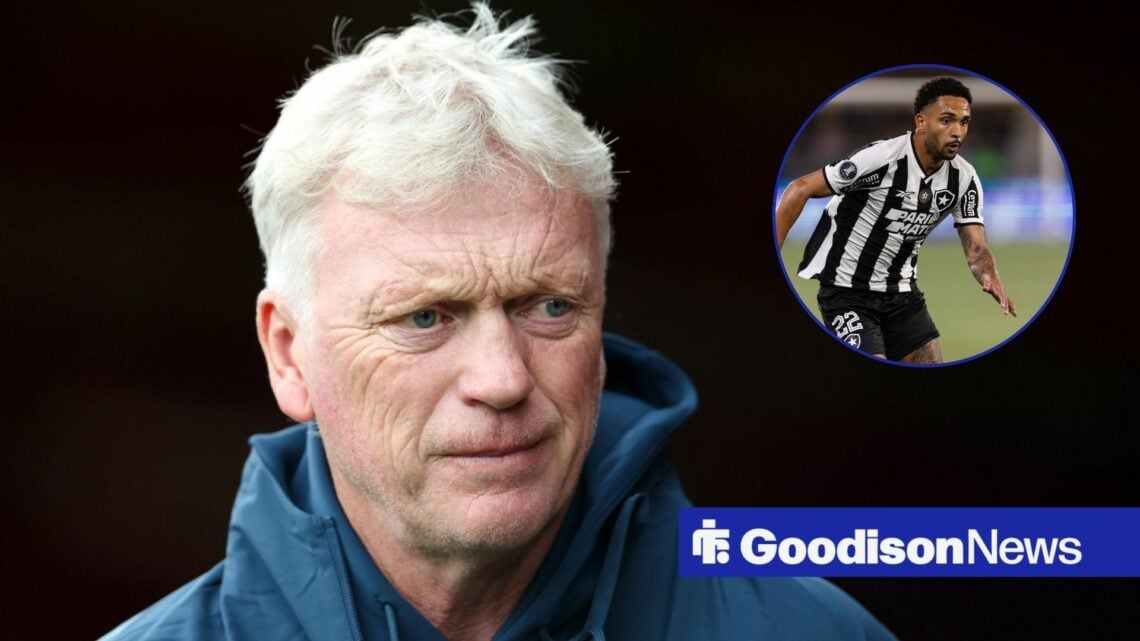 Everton boss David Moyes with Vitinho inset