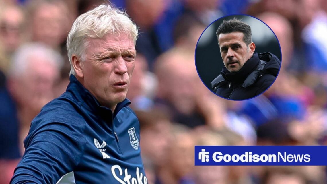 Everton boss David Moyes and Fulham manager Marco Silva inset