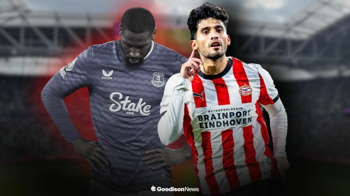 Beto of Everton looks dejected during the Everton v Wolverhampton Wanderers Premier League match at the Hill Dickinson Stadium, Liverpool, England ...