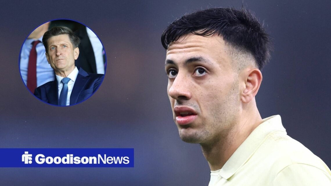 Dwight McNeil with Steve Parish in frame