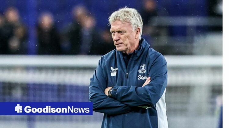 David Moyes with his arms folded.