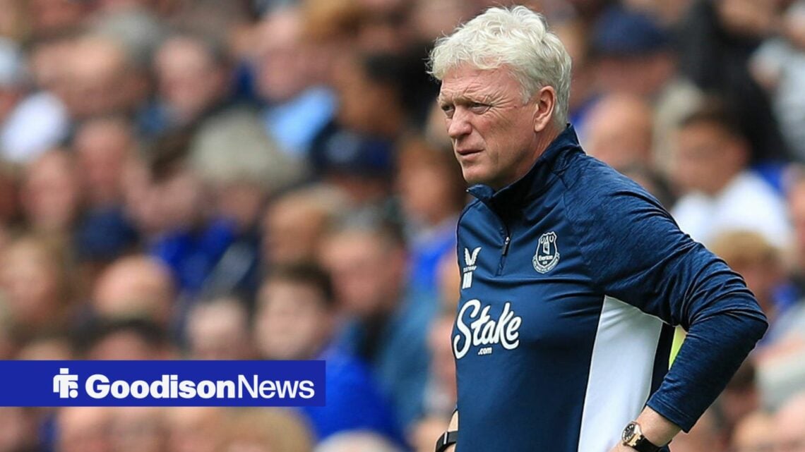 9th August 2025 Hill Dickinson Stadium, Liverpool, England Pre Season Football Friendly, Everton versus Roma Everton manager David Moyes follows th...