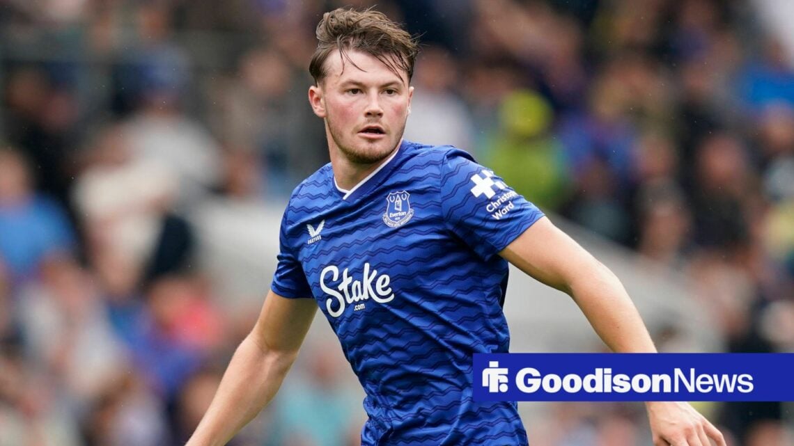 Nathan Patterson in action for Everton