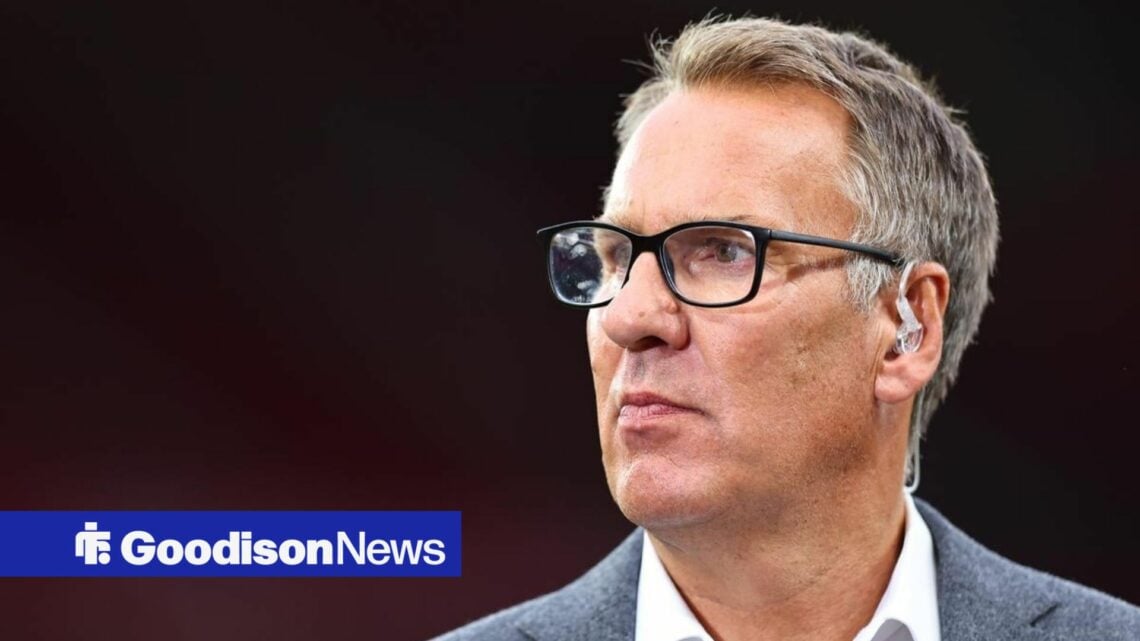 Paul Merson watches on