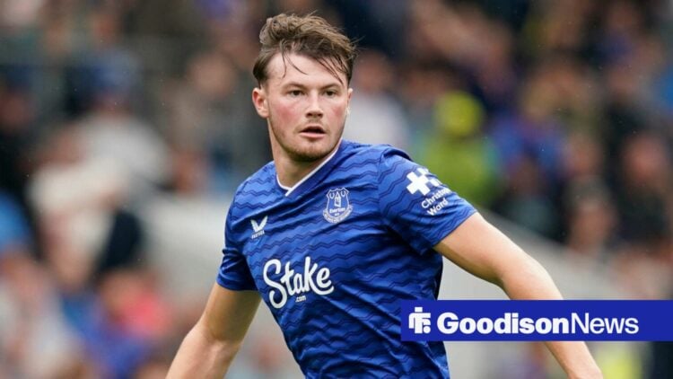 Nathan Patterson in action for Everton