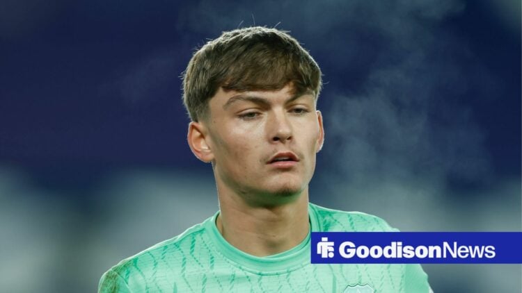 George Pickford of Everton during the Everton U21, U 21 vs PSV Eindhoven U21 Premier League International Cup match at Goodison Park, Liverpool on ...