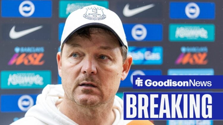 Brian Sorensen in an Everton cap.