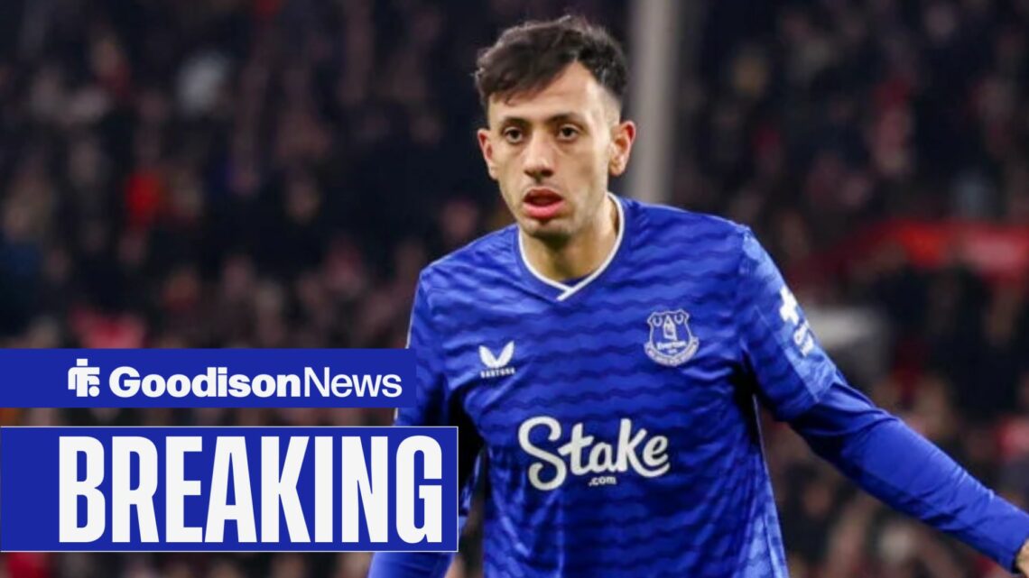 Dwight McNeil in an Everton kit