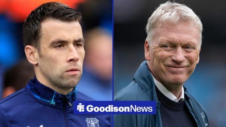 Seamus Coleman and David Moyes